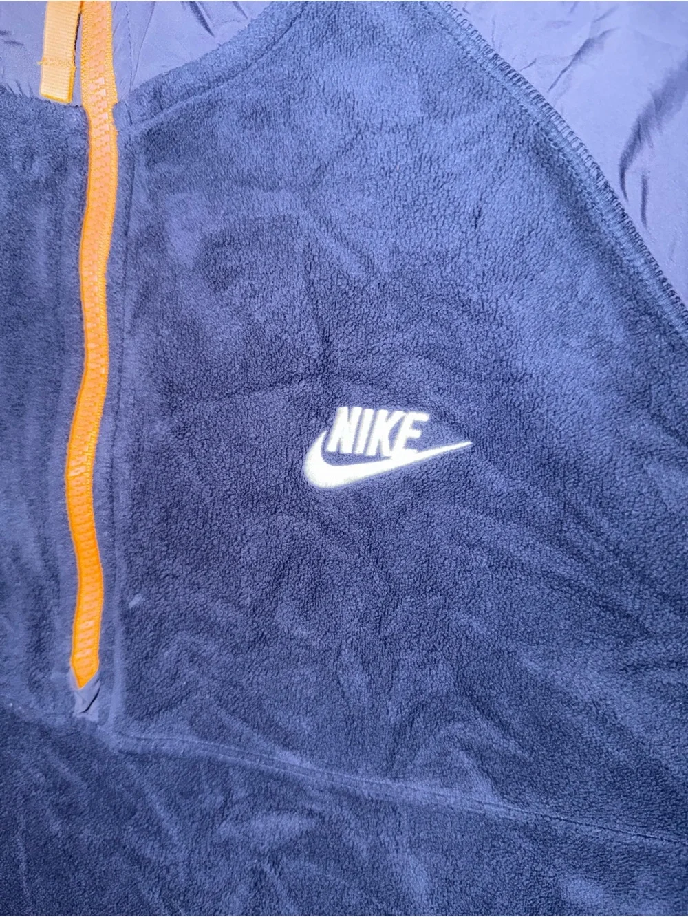 Nike NSW CE Winter Polar Fleece CZ4900-410 Blue Gold Men's Size Large